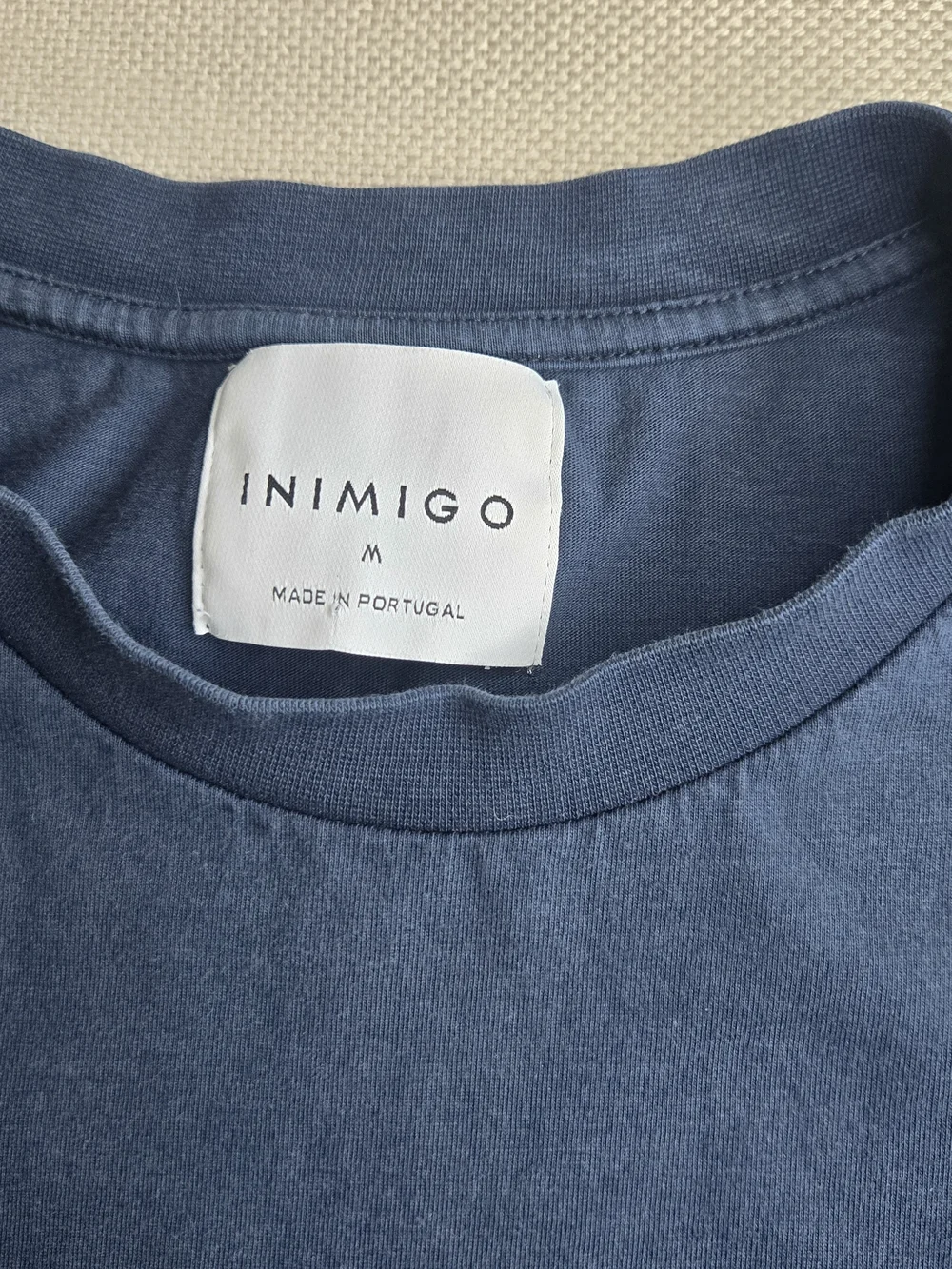 Inimigo Blue Men's T-Shirt Crew Neck Medium Portugal Short Sleeve Designer